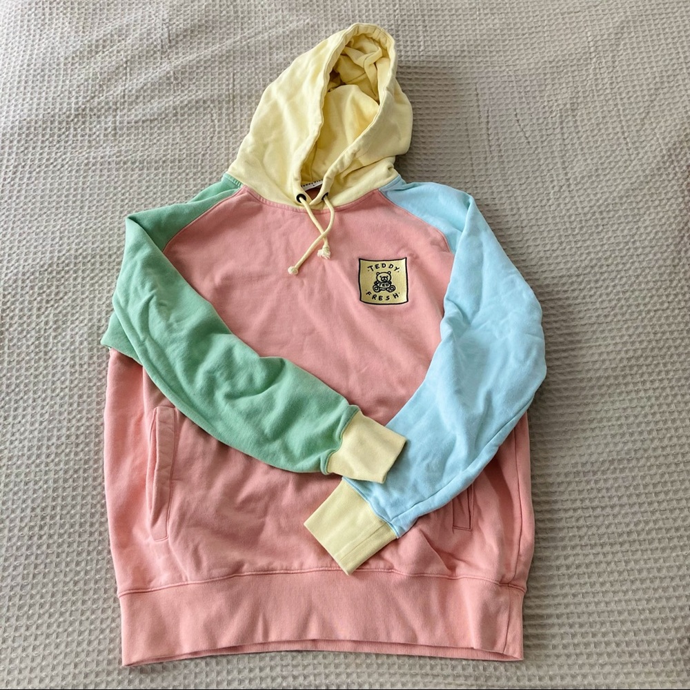 Teddy Fresh Color Block Hoodie